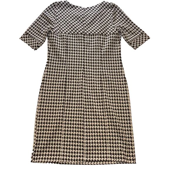 Chris McLaughlin Houndstooth Dress, Size 8 Preppy/barbiecore/abstract/academia - Picture 2 of 4